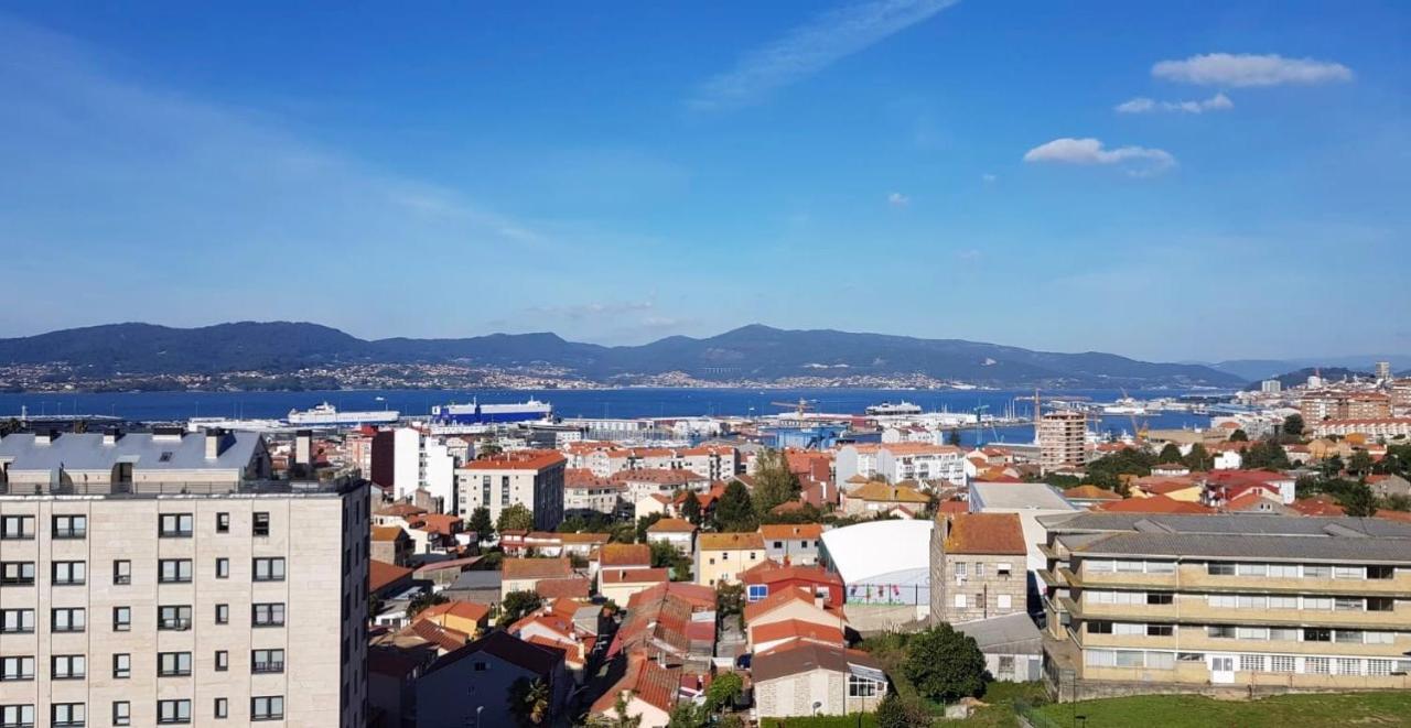 Piso Miracies- Wifi- Parking- Vistas Ria De Vigo Apartment Exterior foto